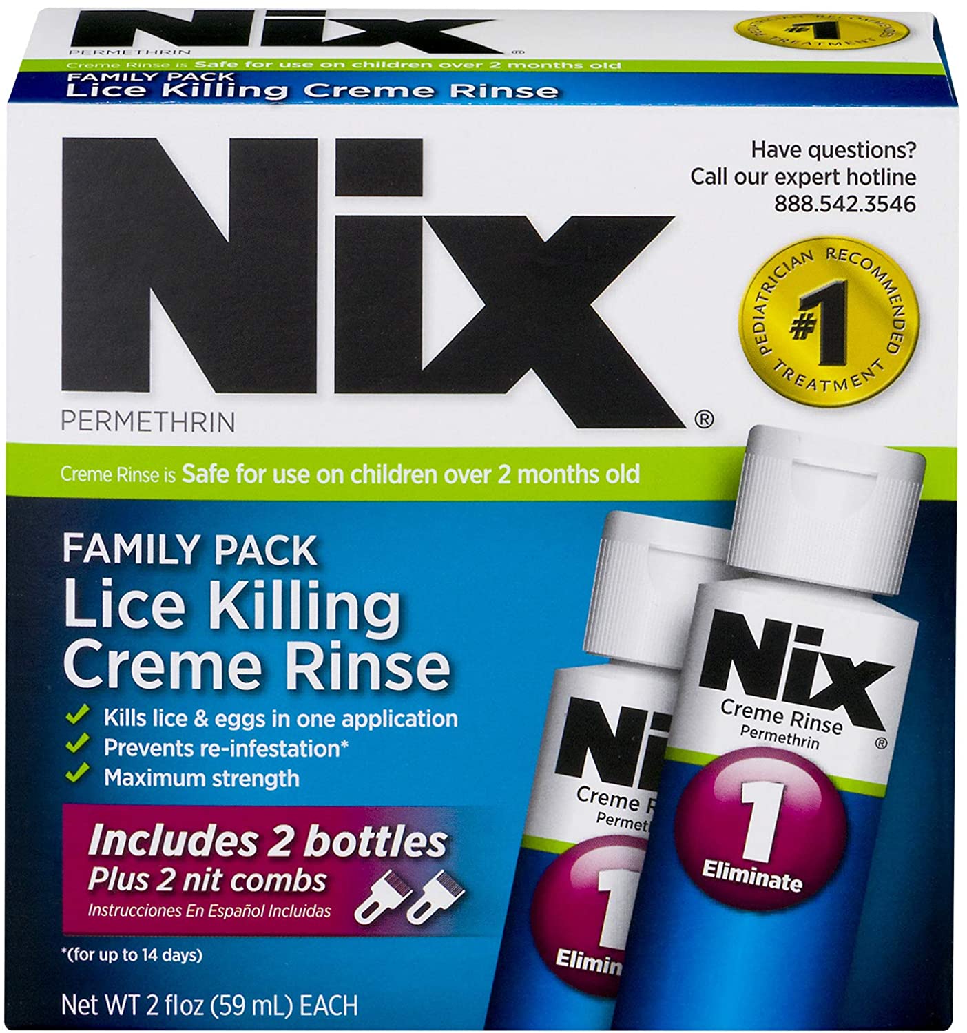 Nix Lice Killing Creme Rinse Family Pack-image