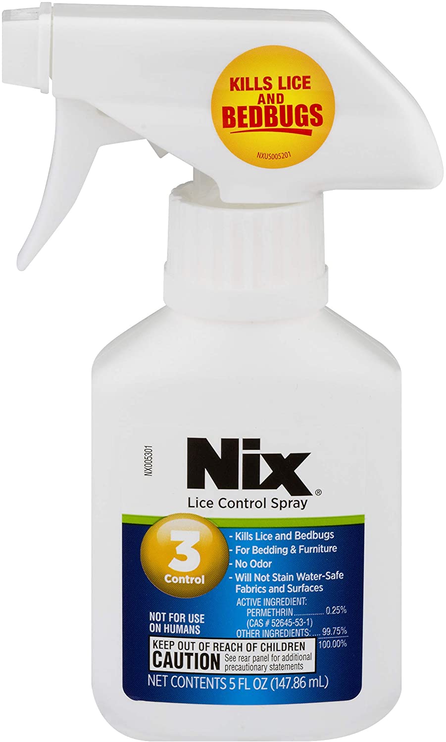 Nix Lice Control Spray, Kills Lice and Bedbugs, 5 oz-image