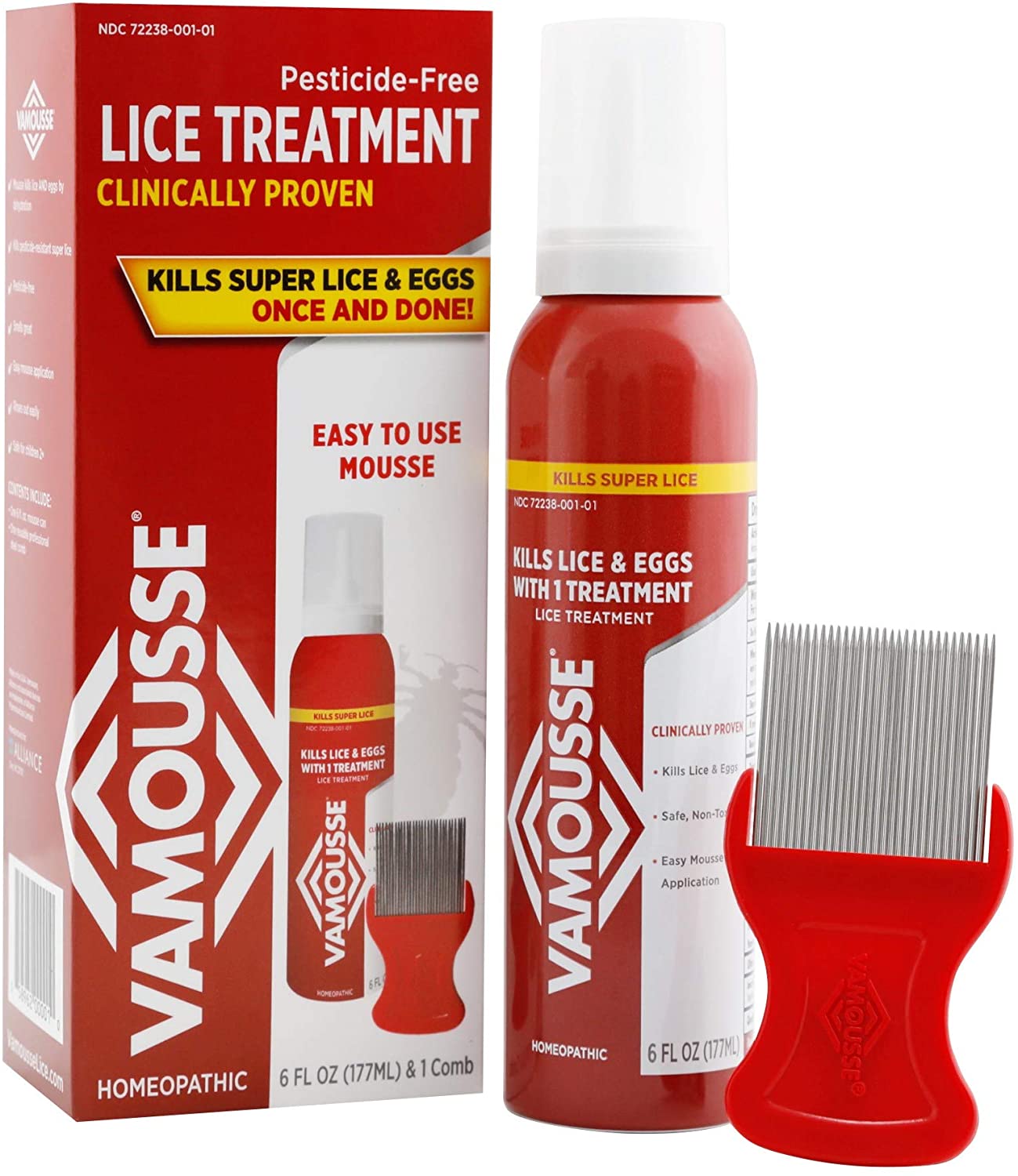 Vamousse Head Lice Treatment Homeopathic 6 fl oz-image